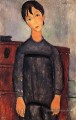 petite fille en tablier noir 1918 Amedeo Modigliani